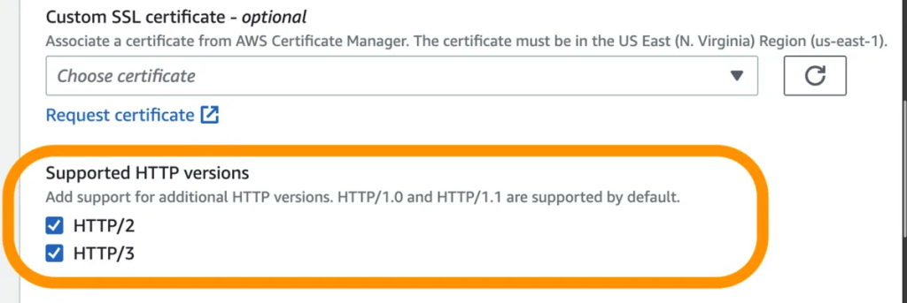 亚马逊CloudFront支持HTTP/3