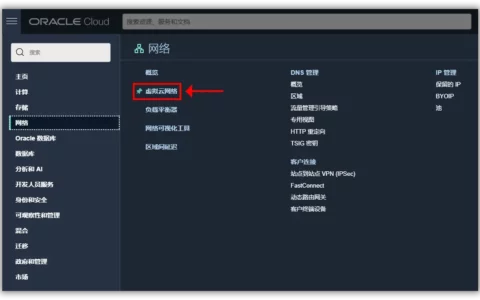Oracle Cloud 甲骨文云2023年新版界面添加IPv6详细图文教程