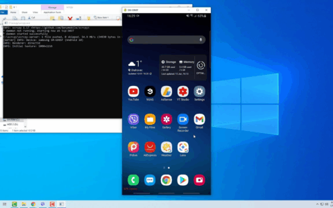 安卓手机通过数据线连接到电脑，如何在电脑上显示这台安卓手机的画面并可以操控这台手机
